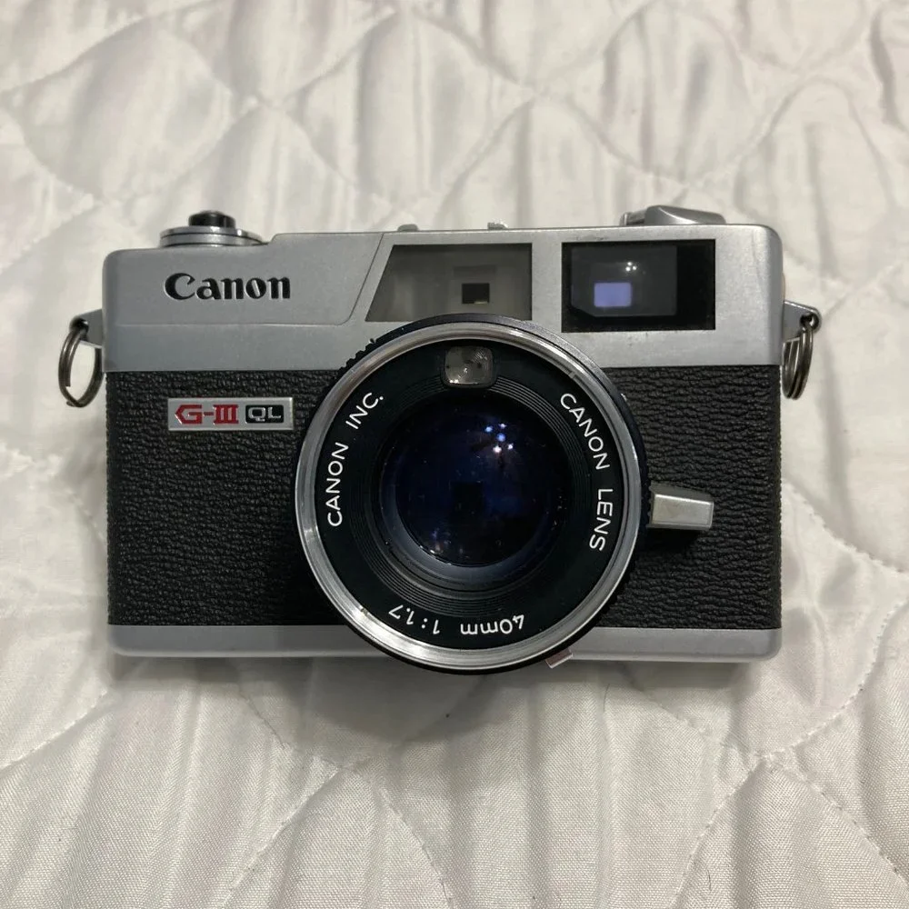 Canon 35mm Camera and Flash